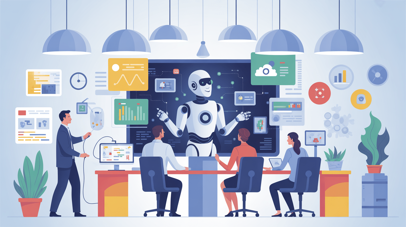 al in IA intégration bureau moderne