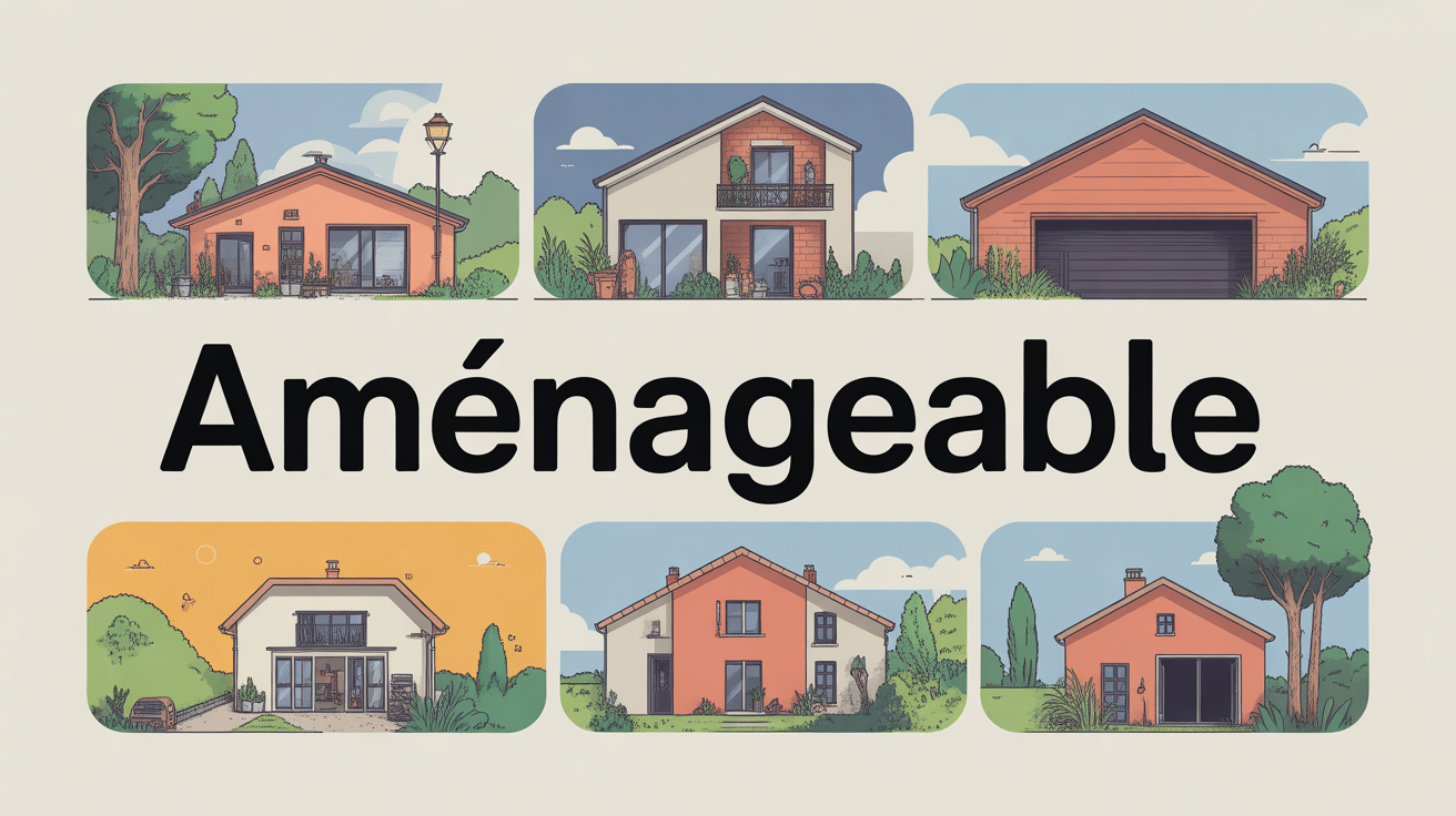 illustration espaces aménageables immobilier