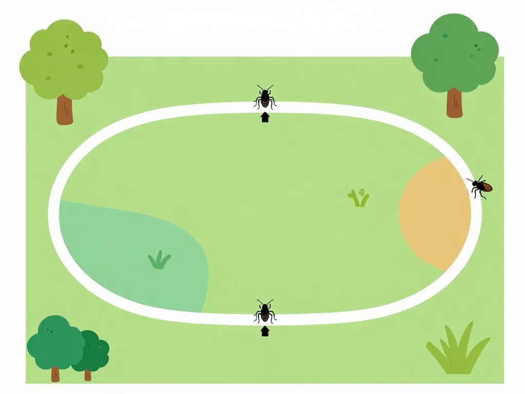 Diagramme cycle puce de jardin et lieux infectés