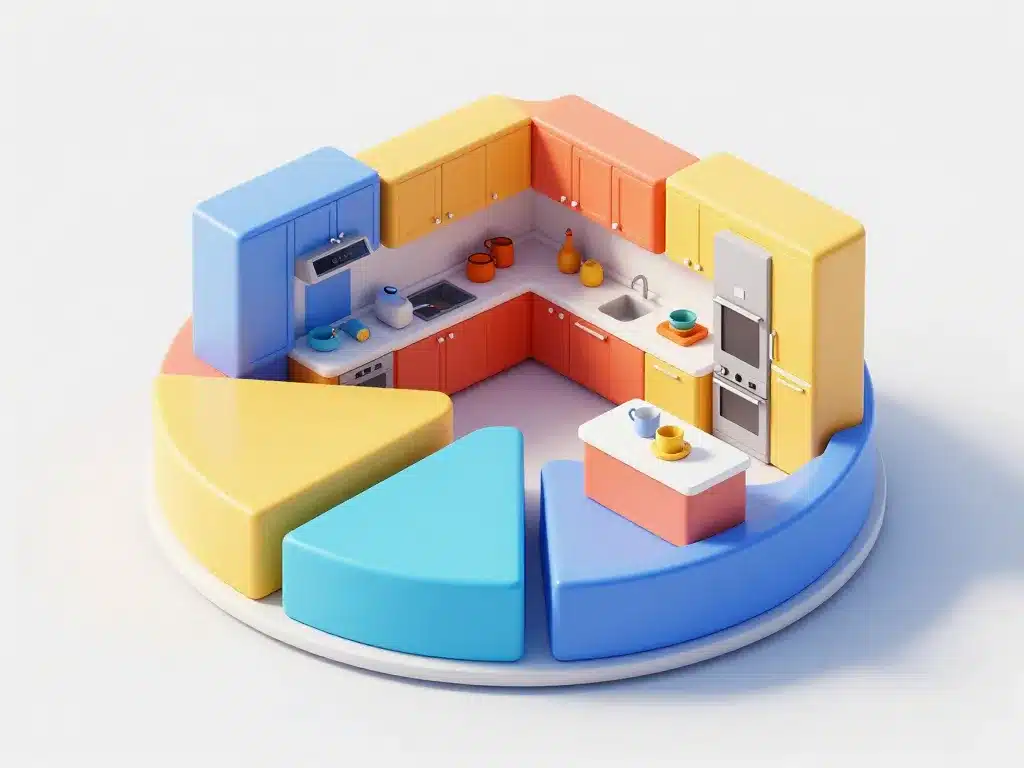 schéma devis pour une cuisine postes de dépense