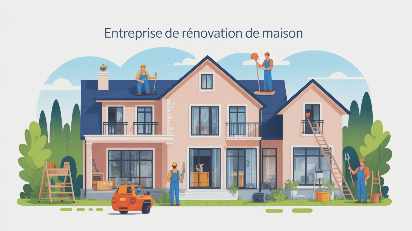 entreprise de rénovation de maison processus complet illustré