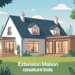 extension maison ossature bois visuel principal écologique