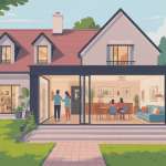 faire une extension de maison vue stylisée contemporaine