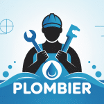 plombier logo épuré rassurant