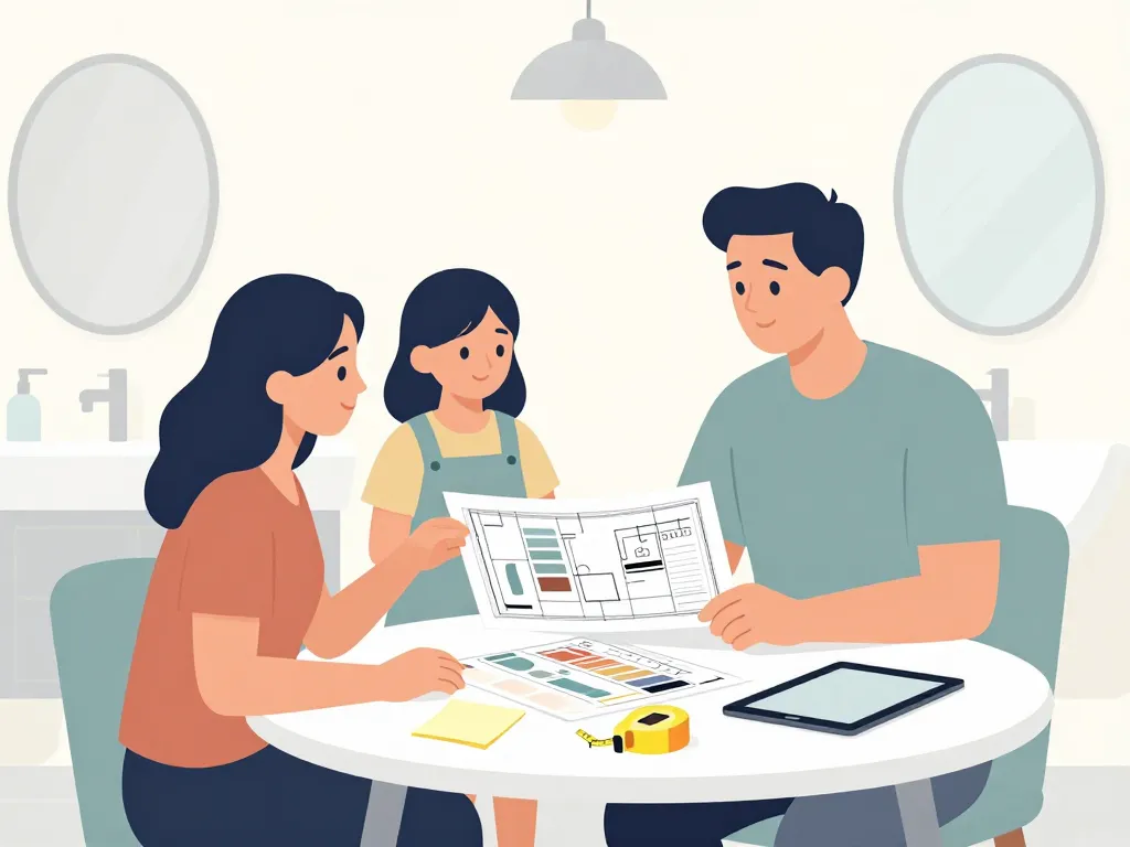 planification travaux de salle de bain