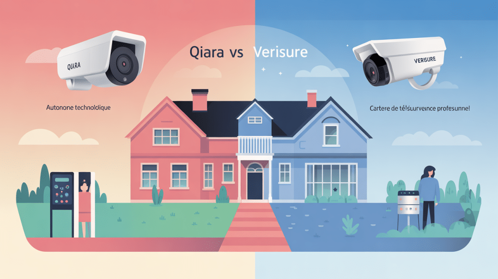 qiara vs verisure illustration comparatif sécurité domotique