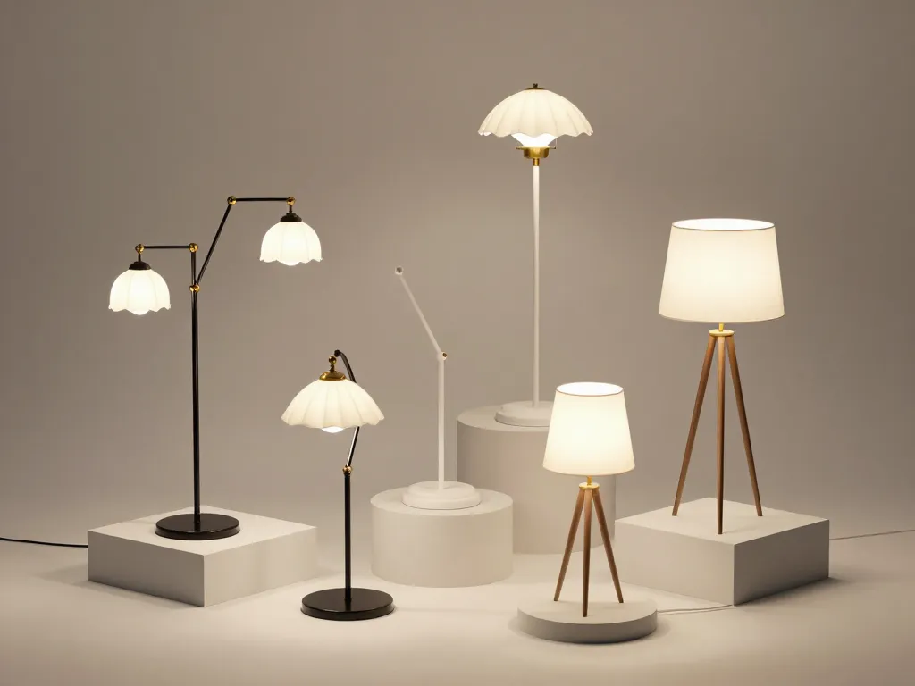 Lampes Serge Mouille sculpturales caractéristiques