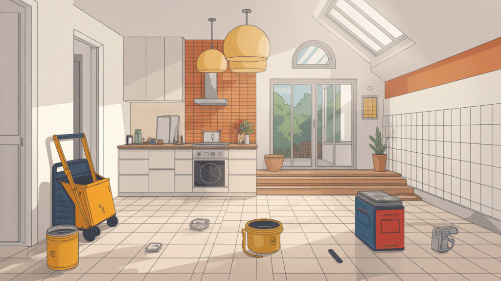 illustration globale tarif pose carrelage m2 sur sol mur terrasse