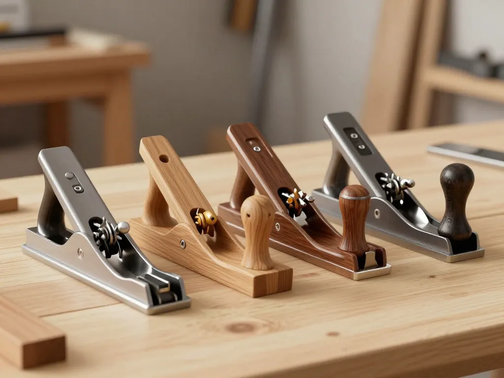 varlope bois et métal comparées sur plan de travail