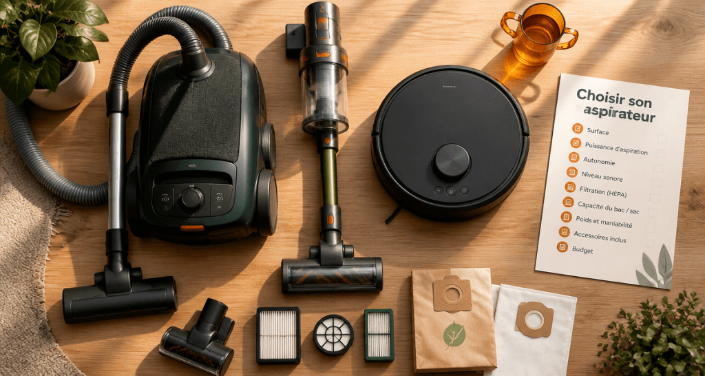 comment choisir aspirateur trois modèles checklist