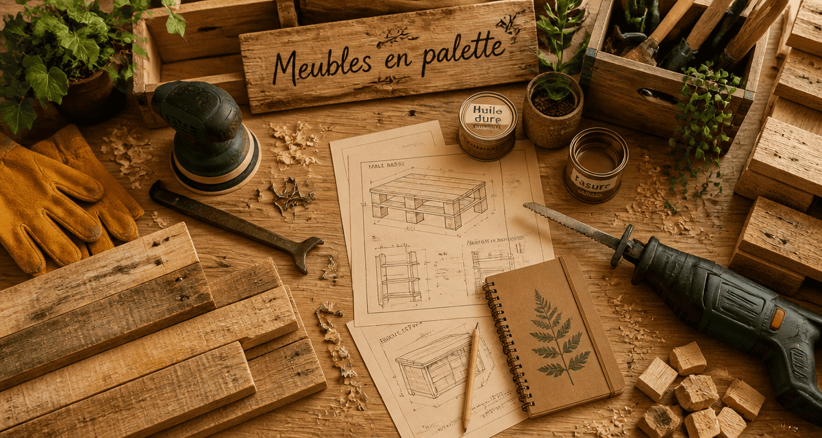 fabriquer meuble palette atelier bois outils