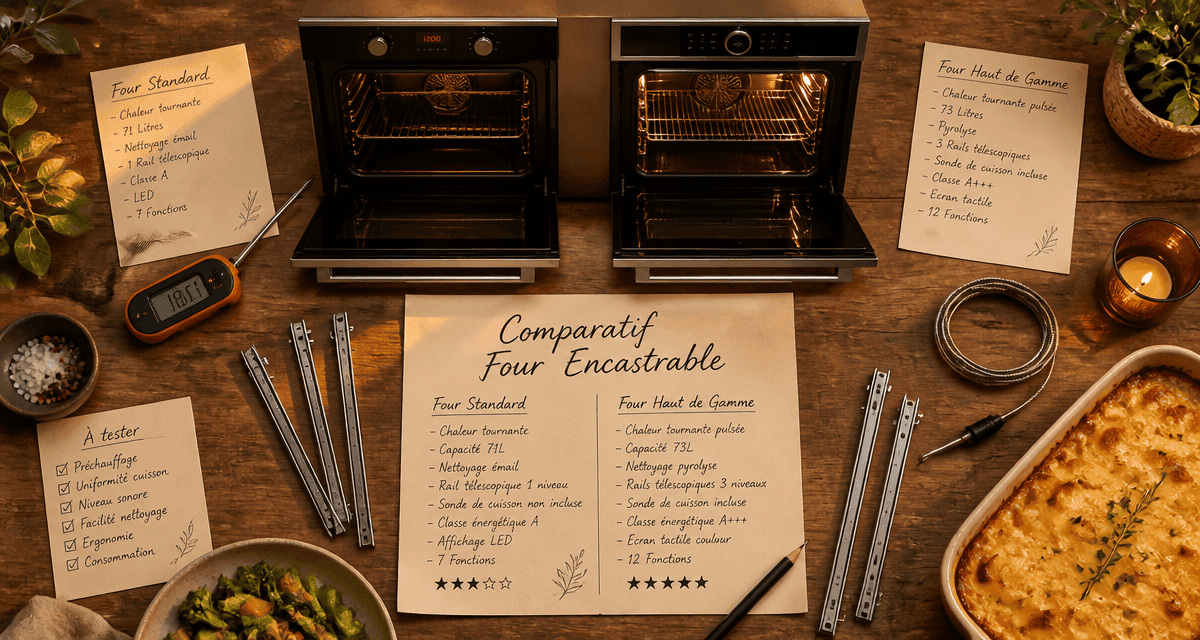 four encastrable comparatif modèles ouverts vue dessus