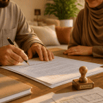 Islam et credit immobilier, couple musulman contrat achat halal