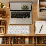 organiser un bureau image flat-lay