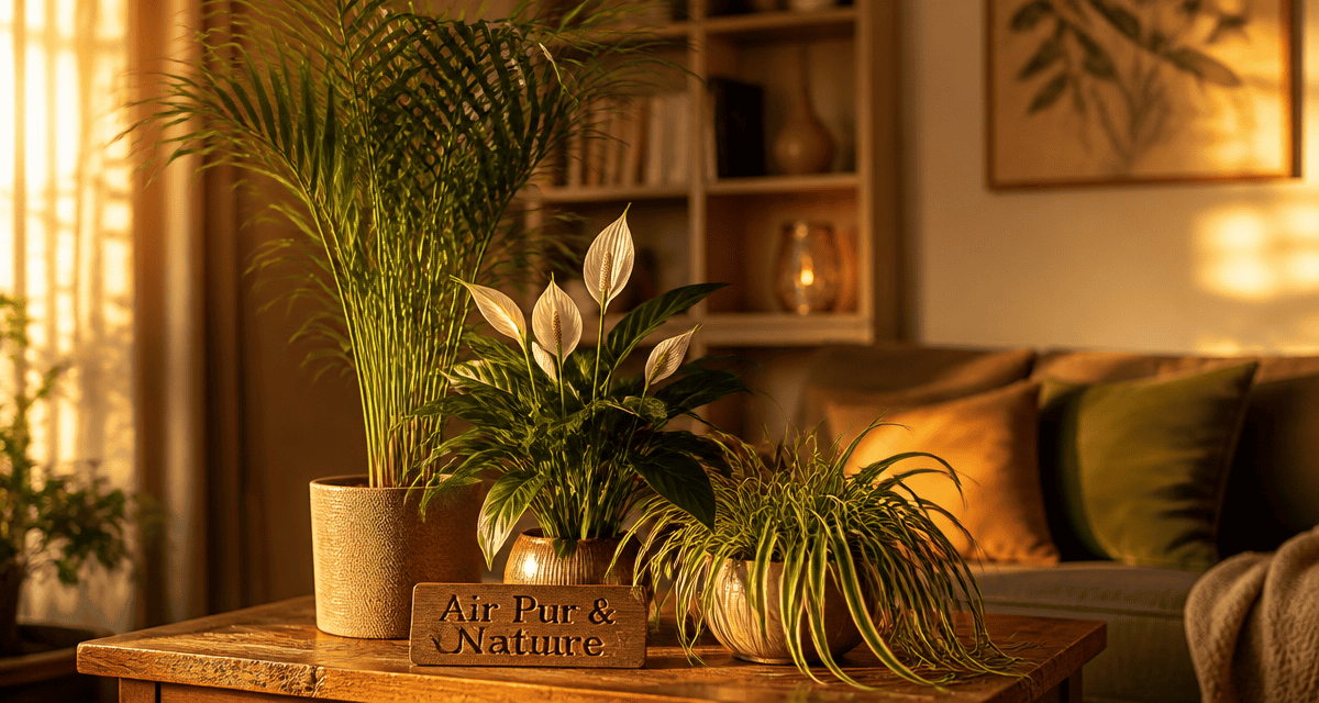 plantes d'interieur depolluante palmier Areca Spathiphyllum Chlorophytum