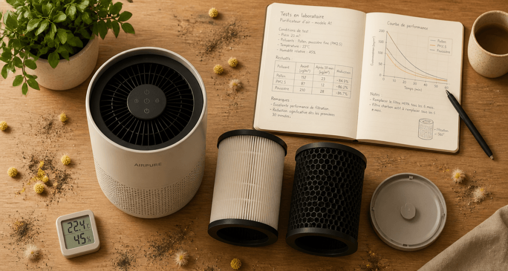 test purificateur d'air 60 millions de consommateur filtre HEPA