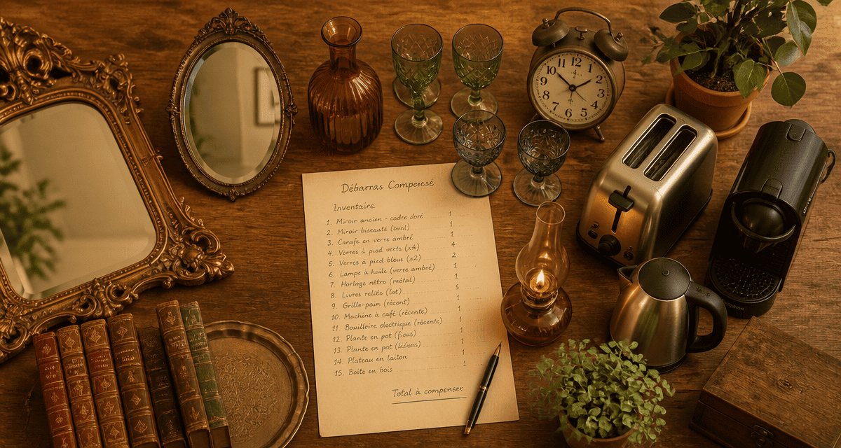 Vider une maison gratuitement objets à valoriser sur table