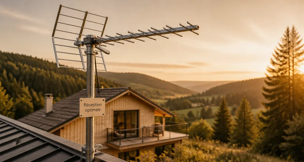 antenne tv extérieure reception difficile sur toit maison