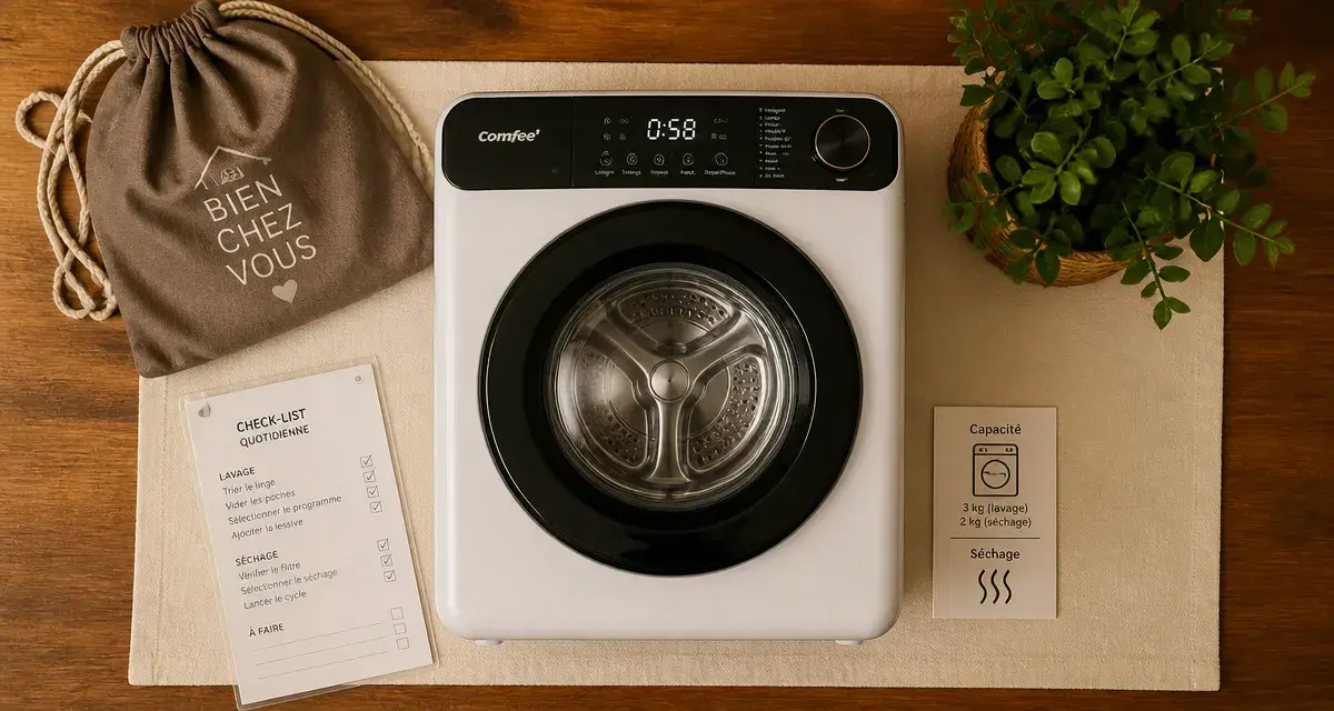 Avis lave linge séchant : gain de place réel