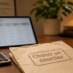 Meilleur courtier immobilier : table et comparatif de prêt au bureau