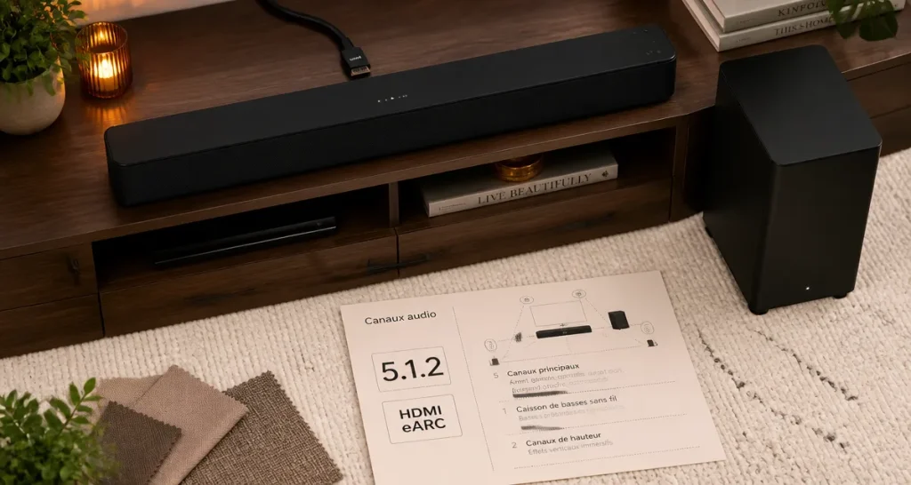 Quelle barre de son choisir : canaux 5.1.2 et HDMI eARC