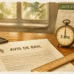Reconduction tacite bail 3 ans : avis d’échéance