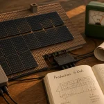 Rendement panneau solaire 6 kw : maquette 6 kWc et compteur d’énergie solaire