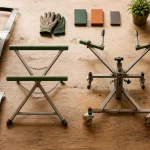 tréteau carrosserie acier et rotatif avec outils
