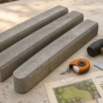Bordure béton 100x25x5 pour aménagement extérieur et pose