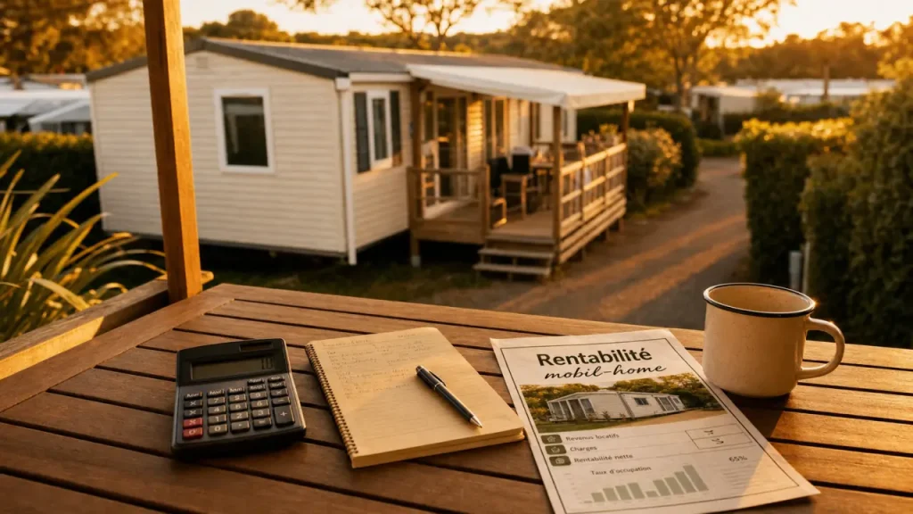 Investissement mobil home : rentabilité sur emplacement de camping
