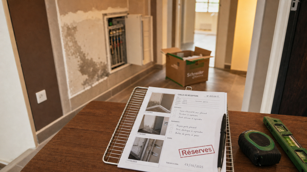 Les nouveaux constructeurs malfaçons : traces d’humidité et document « Réserves »