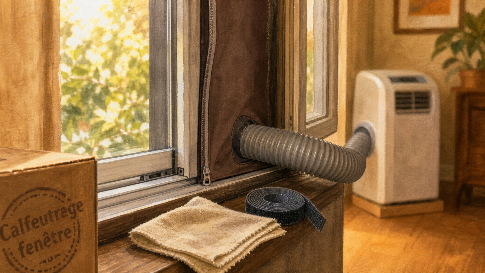 Meilleur kit calfeutrage pour climatiseur mobile, calfeutrage souple fenêtre