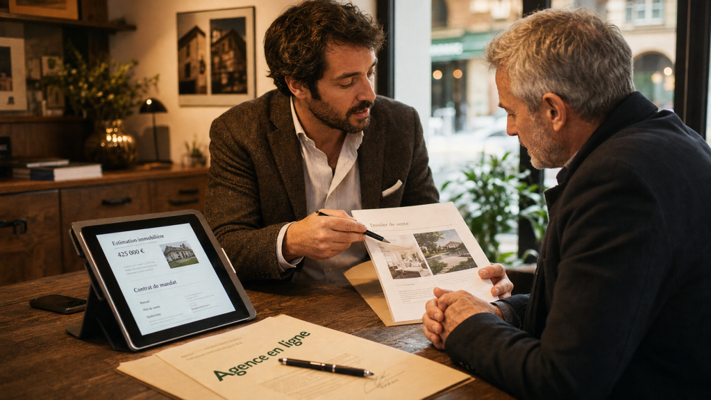 Meilleure agence immobilière en ligne : agent et vendeur, contrat de vente, forfait fixe insuffisant