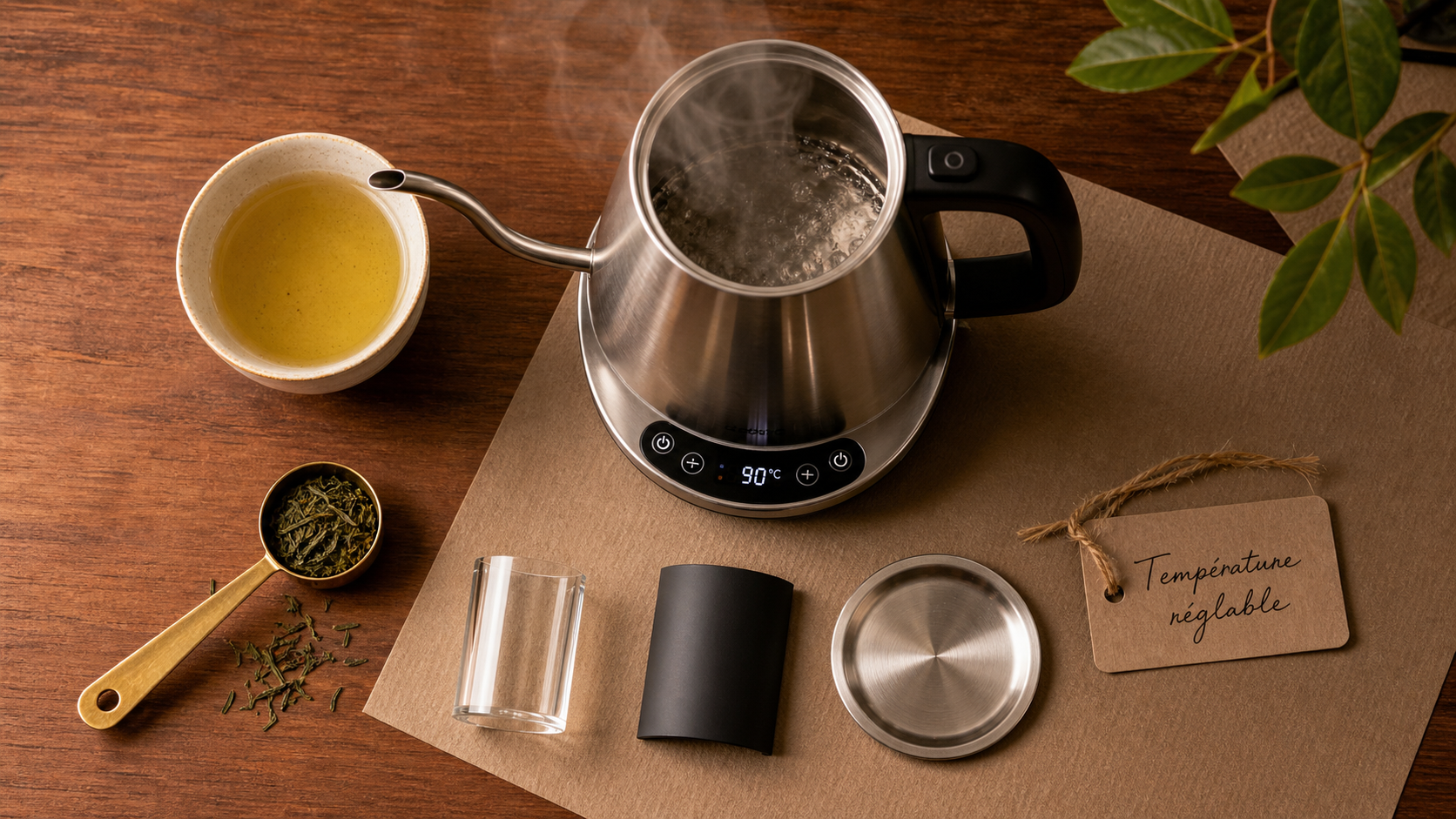 Meilleure bouilloire pour une infusion parfaite : eau chaude et température réglable