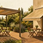 Pergola ou store banne : comparaison pour vent, plein sud et budget