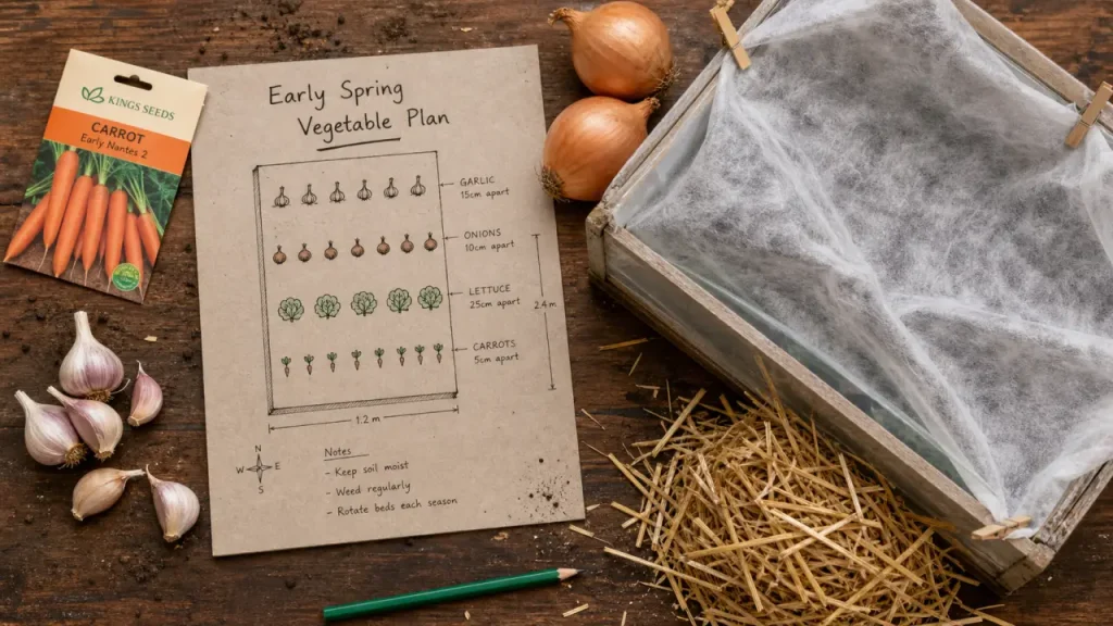 Que planter en octobre au potager : ail, mâche, fèves, fraisiers