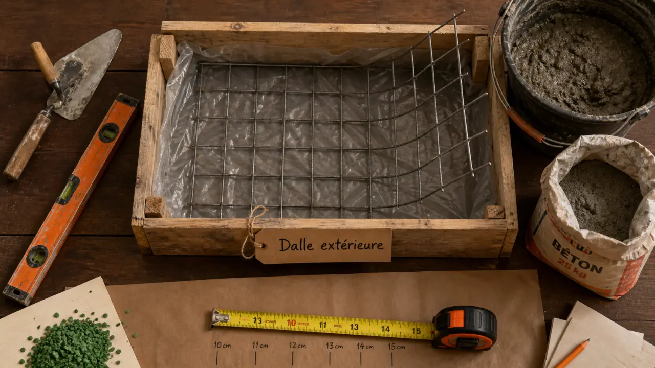 Beton pour dalle exterieur pour terrasse, abri ou parking