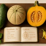 Cucurbitacées liste : clés cuisine, courgette, concombre, melon, potiron
