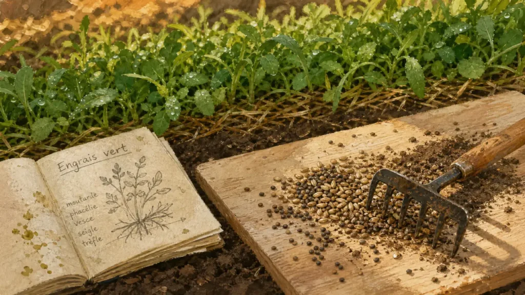 Engrais vert hiver : semis de couverture d’hiver au potager