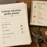 Exemple contrat entretien jardin annuel : contrat, planning et prestations tonte et taille