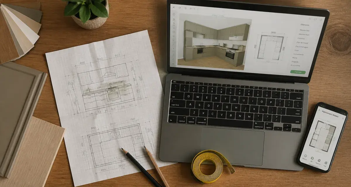 Meilleur logiciel cuisine 3D gratuit : web mobile hors ligne, plan 3D cuisine