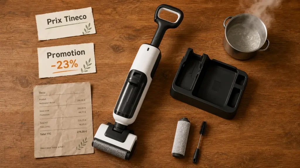Tineco prix 309 € et 579 € : aspirateur laveur sans fil