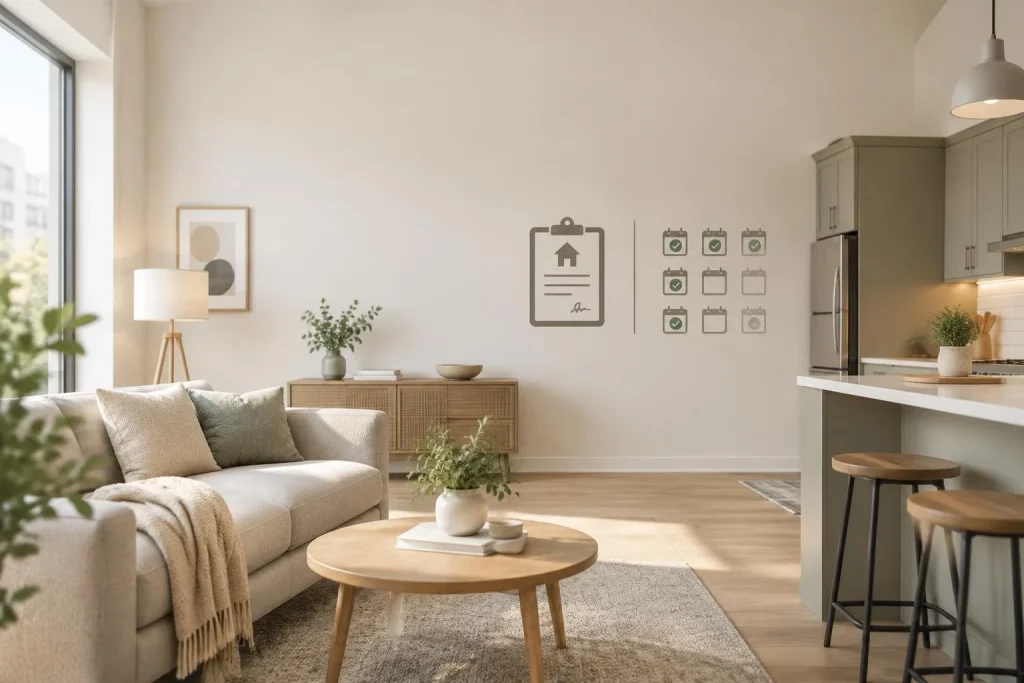 Petit appartement rénové : loyer, meublé ou nu